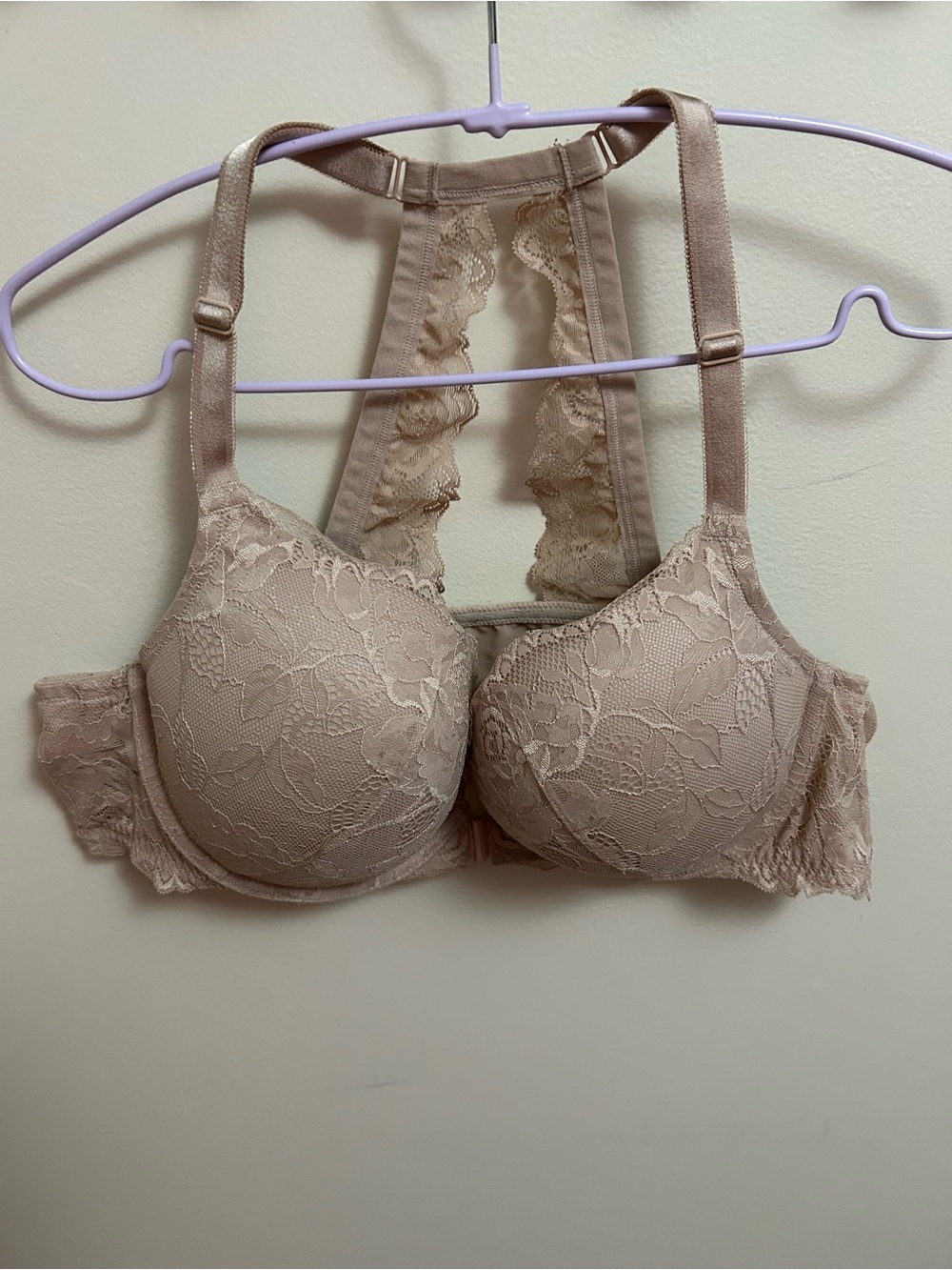 torrid Lace Racerback Bra - Nude Front Closure